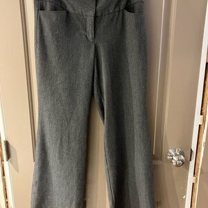Express Women's Black/Gray Editor Pants Size 4 Short